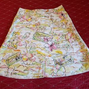 Hawaiian print skirt